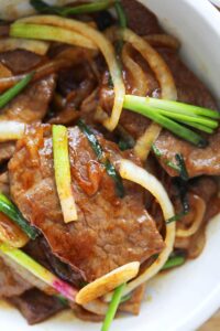 Svogūnų svogūnų jautiena – Rasa Malaizija