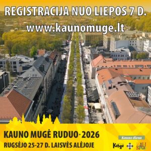 Kauno miesto savivaldybė Registracija į Kauno mugę „RUDUO 2026“